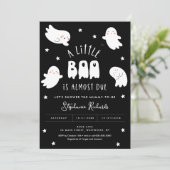 Kawaii Halloween Cute Ghost Baby shower Invitation (Debout devant)