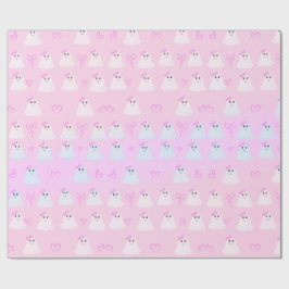 Kawaii Halloween | Cute Pastel Geesten Cadeaupapier