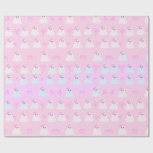 Kawaii Halloween Cute Pastel Geesten Cadeaupapier