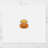 Kawaii Halloween Dog � Pumpkin Puppy Sticker Boxy  (Étiquettes simples)