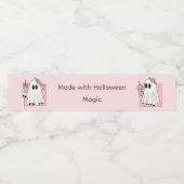 Kawaii Halloween Étiquettes de nourriture et de bo (Étiquettes simples)