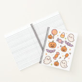 Kawaii Halloween Ghosts & Pumpkins Notitieboek (Binnen)