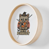 Kawaii Halloween kat met pompoen, Schattigee heks (Hoek)