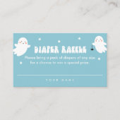 Kawaii Halloween Luier Raffle Ticket Kaart (Voorkant)
