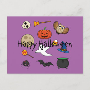 Kawaii Halloween Pack   Jouw tekst toevoegen Feestdagenkaart