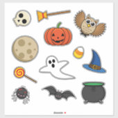 Kawaii Halloween Pack Sticker (Vel)