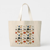 Kawaii Halloween-pakket Grote Tote Bag (Achterkant)
