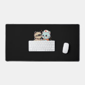 Kawaii Halloween Pals maman et infirmière chat sur (Clavier et souris)