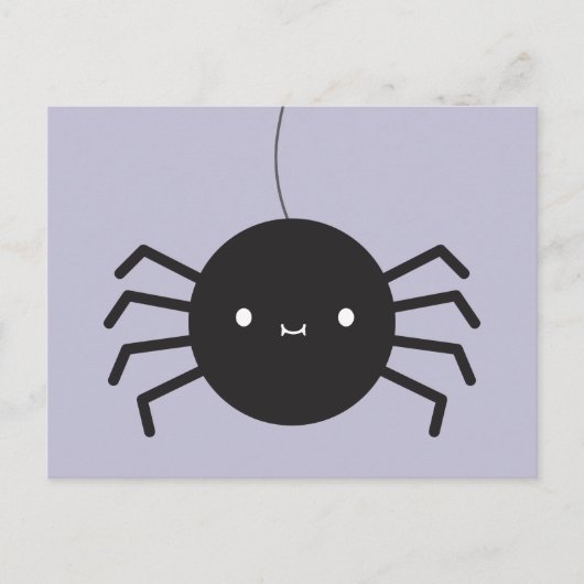 Kawaii Halloween Spider Briefkaart (Voorkant)