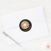 Kawaii Halloween Spider Ronde Sticker (Envelop)