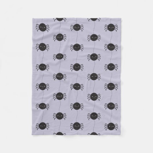 Kawaii Halloween Spinnen Fleece Deken (Voorkant)