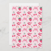 Kawaii Hand-drawn Girly Things Seamless Pattern Kaart (Voorkant / Achterkant)