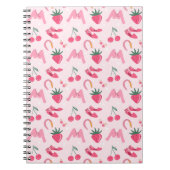 Kawaii Hand-drawn Girly Things Seamless Pattern Notitieboek (Voorkant)