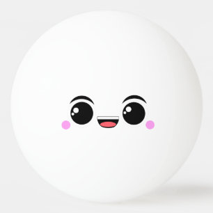 Kawaii Happy Anime Faced Pingpongballen