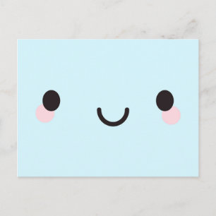 Kawaii Happy Face Briefkaart