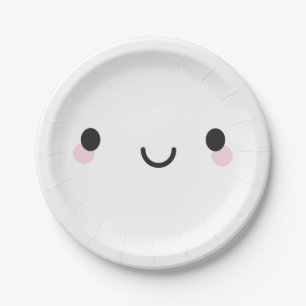 Kawaii Happy Face Papieren Bordje
