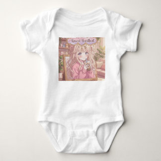 Kawaii Hartslag Boba Thee Meisje Baby Body Romper