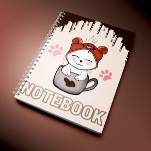 kawaii Hartverwarmende liefde voor katten Spiraal Notitieboek
