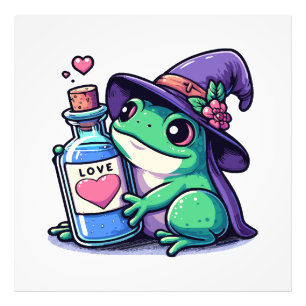 Kawaii heksige liefdesdrank foto afdruk
