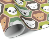 Kawaii Herfst Beren Cadeaupapier (Rol Hoek)