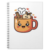kawaii herfstthee Classic T-Shirt Notitieboek (Voorkant)