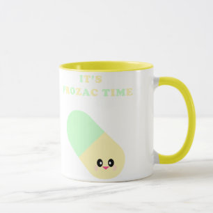 Kawaii Het is Prozac Time Cute Drugs Mok