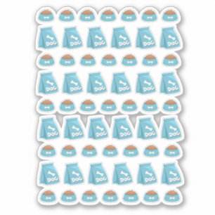 Kawaii Hondenvoer Herinneringen Huisdier Stickers