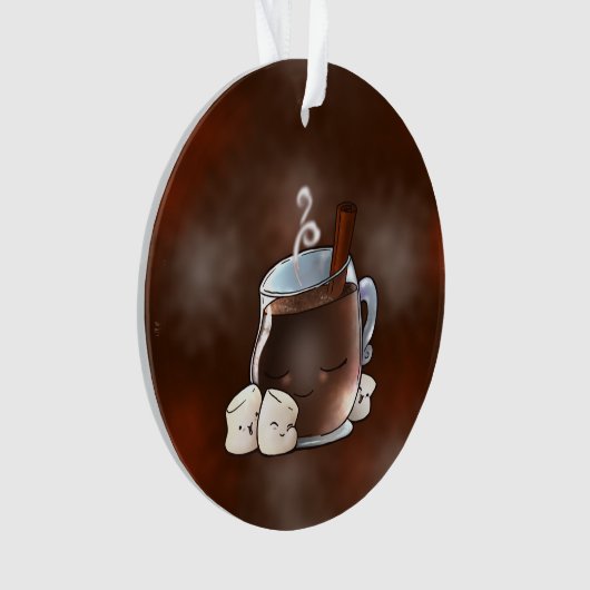 Kawaii Hot Chocolate en Marshmallows Ornament (voorkant)