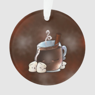 Kawaii Hot Chocolate en Marshmallows Ornament