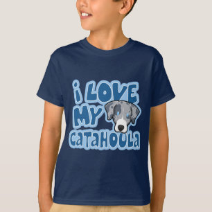 Kawaii I houdt van mijn Catahoula Kind T-shirt
