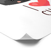 Kawaii I Love Sushi Poster (Hoek)