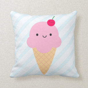 Kawaii Ice Cream Cone & Ice Lolly / Popsile Kussen