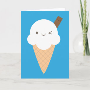 Kawaii Ice Cream Cone Kaart