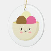 Kawaii Ice Cream Keramisch Ornament (Links)