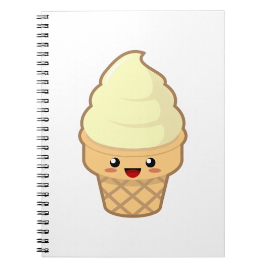 Kawaii Ice Cream Notitieboek (Voorkant)