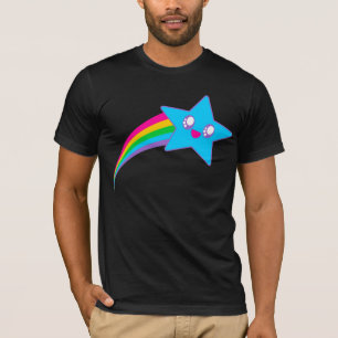 Kawaii ijlt de Regenboog van de Ster van het Neon T-shirt