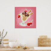 Kawaii-ijs Poster (Keuken)