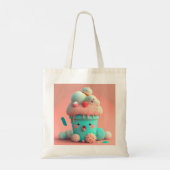 Kawaii-ijs Tote Bag (Achterkant)