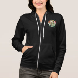 Kawaii Ijs Trio Schattige Dessertkarakters Hoodie