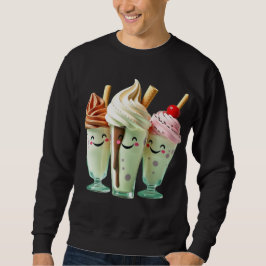 Kawaii Ijs Trio Schattige Dessertkarakters Trui