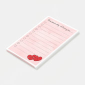 Kawaii... ik hou van je leuke boodschap post-it® notes (Schuin)
