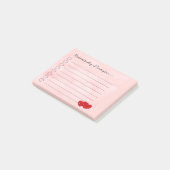 Kawaii... ik hou van je leuke boodschap post-it® notes (Schuin)