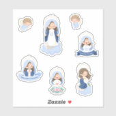Kawaii Immaculate Conception sticker sheet (Vel)