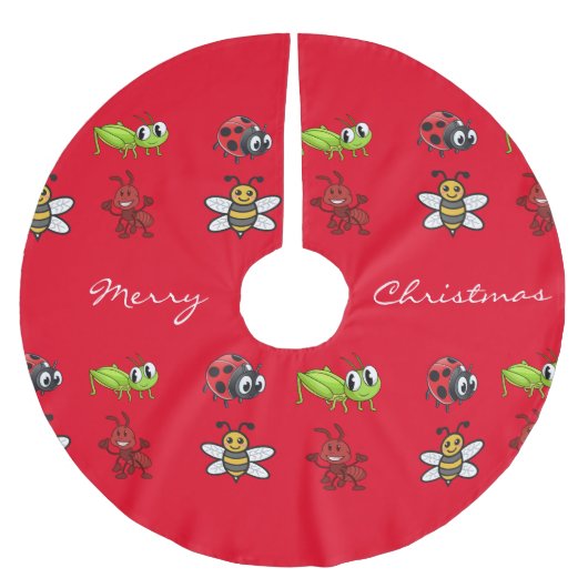 Kawaii Insects Thunder_Cove Kerstboom Rok (Voorkant)