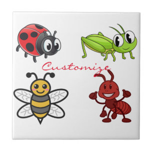 Kawaii Insects Thunder_Cove Tegeltje