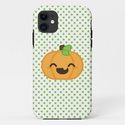 Kawaii Jack O Lanern Pumpkin iPhone Case (Achterkant)