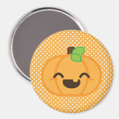 Kawaii Jack-o'-lantern Citrouille Magnet (Recto/Verso)