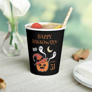 Kawaii Jack O' Lantern Creepy Cute Papieren Bekers