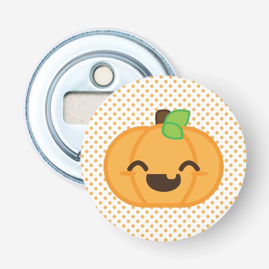 Kawaii Jack O Lantern Pumpkin Bottle Opener (Voorkant)