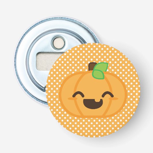 Kawaii Jack O Lantern Pumpkin Bottle Opener (Voorkant)